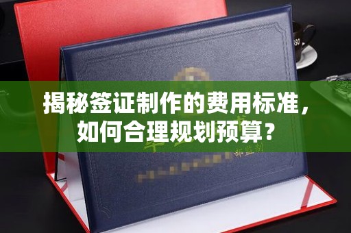 花山揭秘签证制作的费用标准，如何合理规划预算？