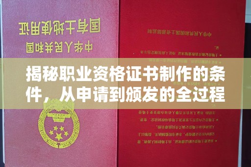 花山揭秘职业资格证书制作的条件，从申请到颁发的全过程