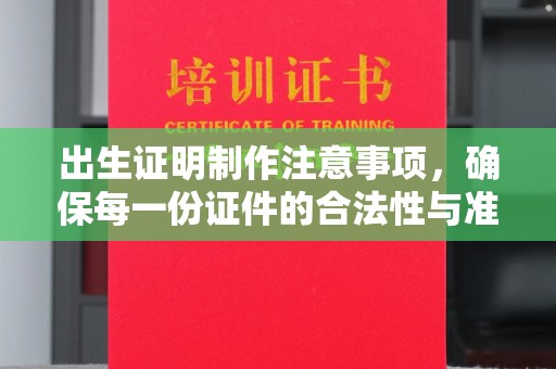 花山出生证明制作注意事项，确保每一份证件的合法性与准确性