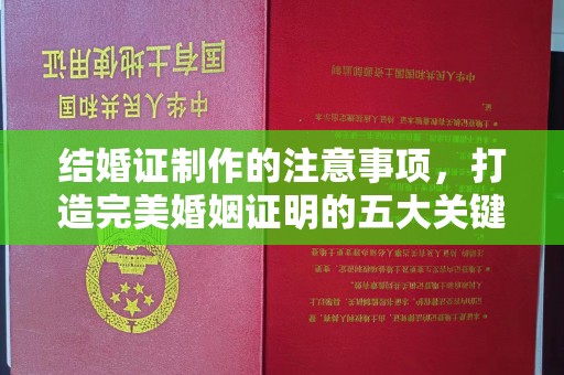 花山结婚证制作的注意事项，打造完美婚姻证明的五大关键点