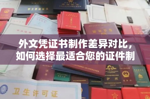花山外文凭证书制作差异对比，如何选择最适合您的证件制作服务？